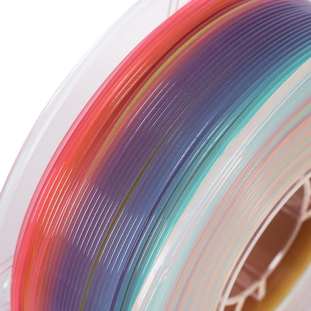 Glow in the Dark 3D Printer Filament, Luminous Multicolor PLA Filament, Gradient Color, 1kg (2.2lbs), 1 Spool, Rainbow PLA, Multicolor Changes