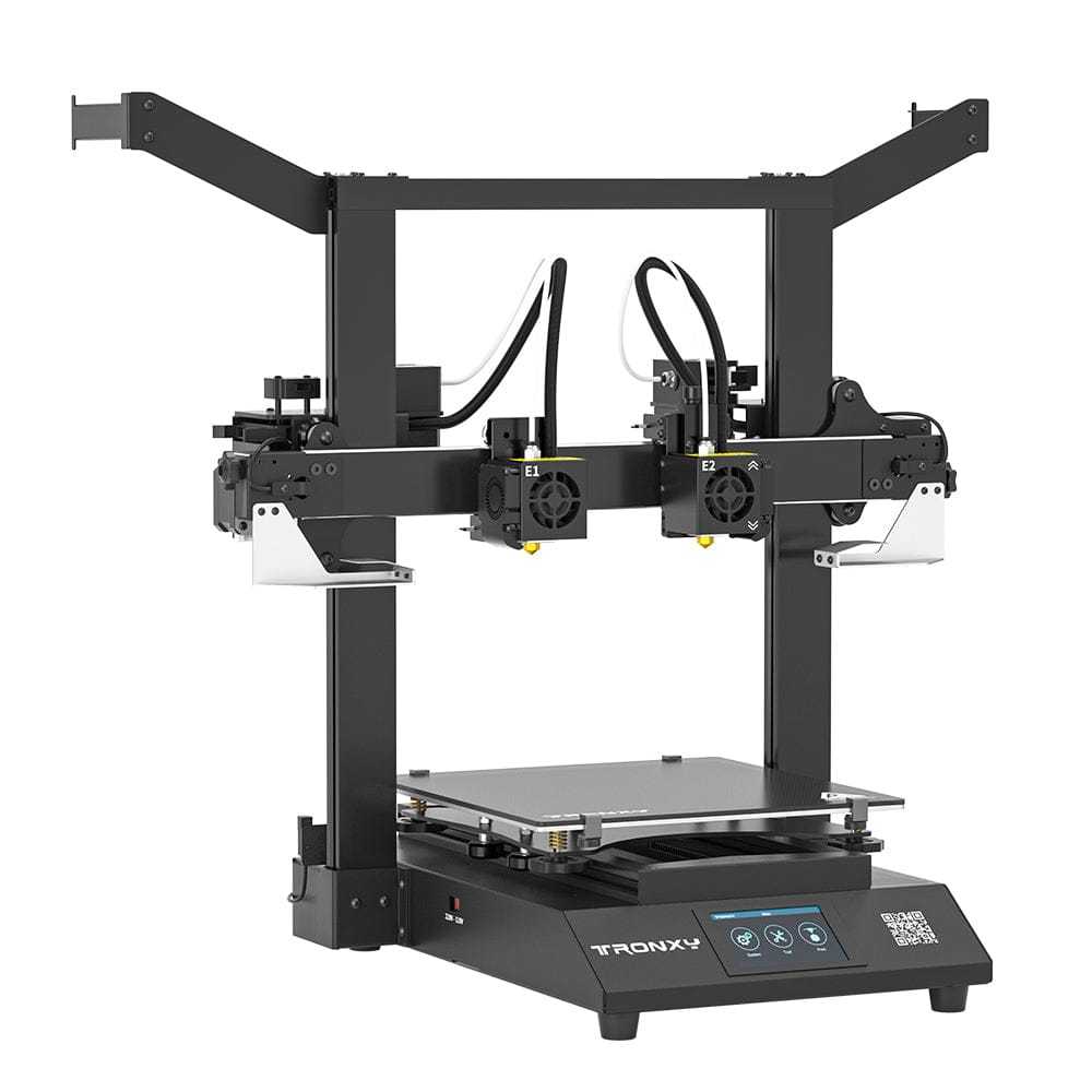 Tronxy Gemini XS 2022 New DIY IDEX 3D Printer Kit Two Head Multicolor Independent Dual Extruder 3D Printer 255x255x260mm
