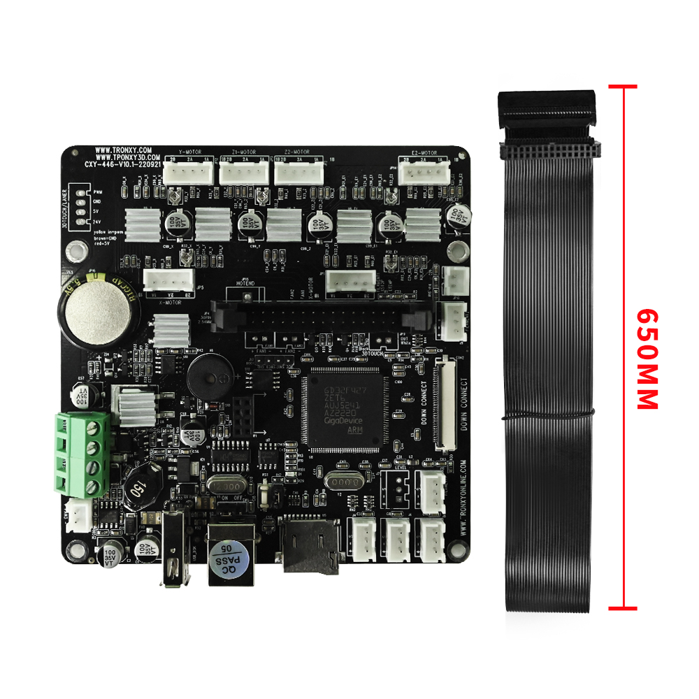 Tronxy Silent Mainboard with Wire Cable for 2E Series dual extruder 3d printing