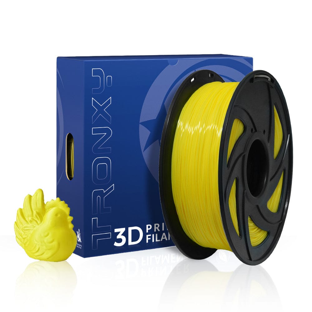 Tronxy 3D Printer 3D Flexible Yellow TPU Filament 1.75 mm 2.2 LBS (1KG) - Tronxy 3D Printer - Best 3D Printer for Beginners