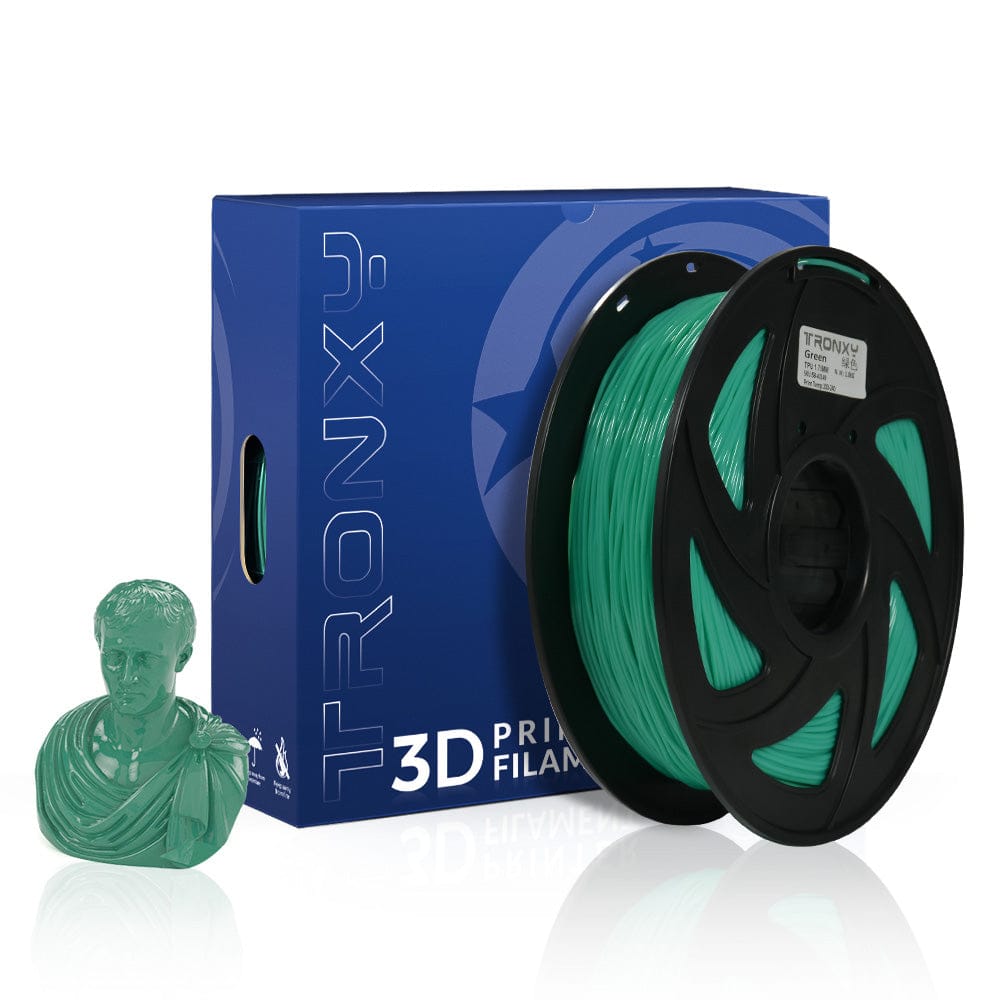 Tronxy 3D Printer 3D Flexible Green TPU Filament 1.75 mm 2.2 LBS (1KG)
