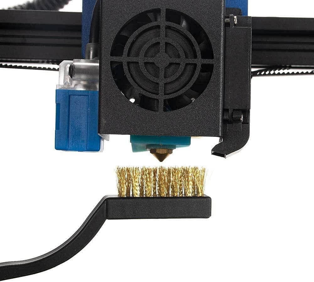 Tronxy 2PCS 3D Printer Nozzle Cleaning Copper Wire Toothbrush Tool Copper Brush Handle Hot Bed Cleaning Toothbrush, Nozzle Cleaner Tool Heater Block Cleaning Parts - Tronxy 3D Printer - Best 3D Printer for Beginners