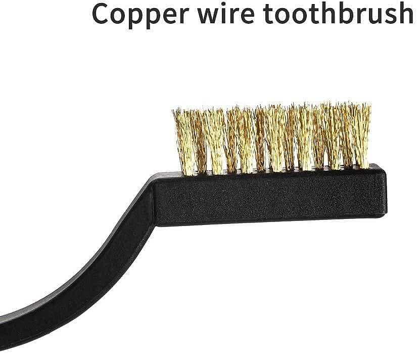 Tronxy 2PCS 3D Printer Nozzle Cleaning Copper Wire Toothbrush Tool Copper Brush Handle Hot Bed Cleaning Toothbrush, Nozzle Cleaner Tool Heater Block Cleaning Parts - Tronxy 3D Printer - Best 3D Printer for Beginners