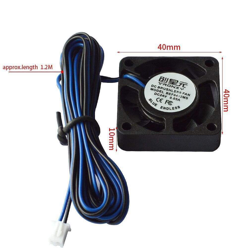 Tronxy 3D Printer 24V Extruder Fan for Mainboard Radiator 40x40x10mm - Tronxy 3D Printer - Best 3D Printer for Beginners
