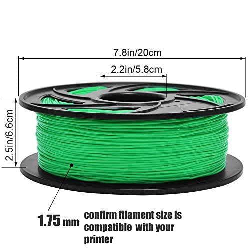 Tronxy 3D Printer 3D Flexible Green TPU Filament 1.75 mm 2.2 LBS (1KG)