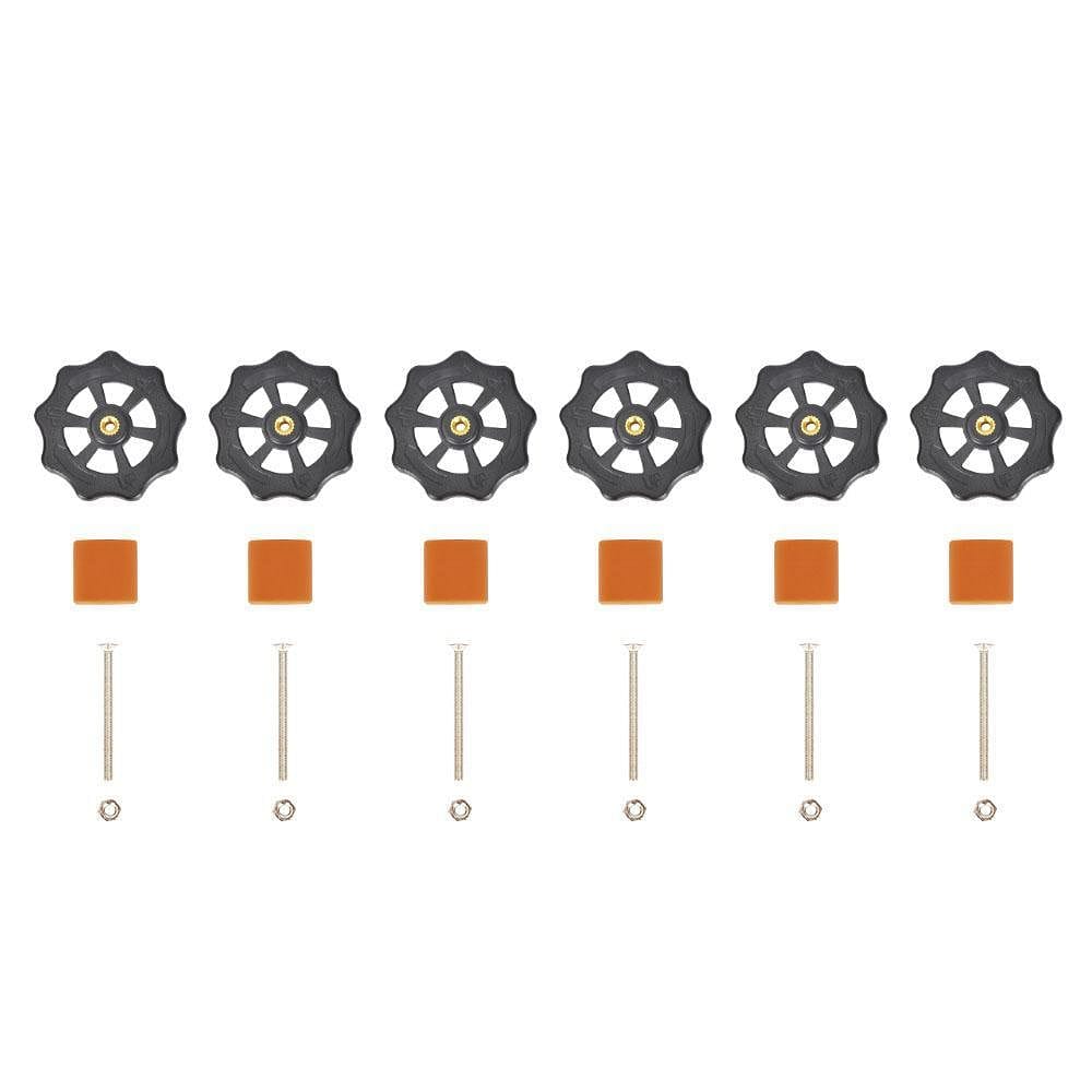 Tronxy 3D Printer 6PCS M3 Adjusting Screws Nuts Heat Bed Leveling Knob Parts with Silicone Solid Spacer 3D Printers Print Platform Screw Calibration Accessories - Tronxy 3D Printer - Best 3D Printer for Beginners