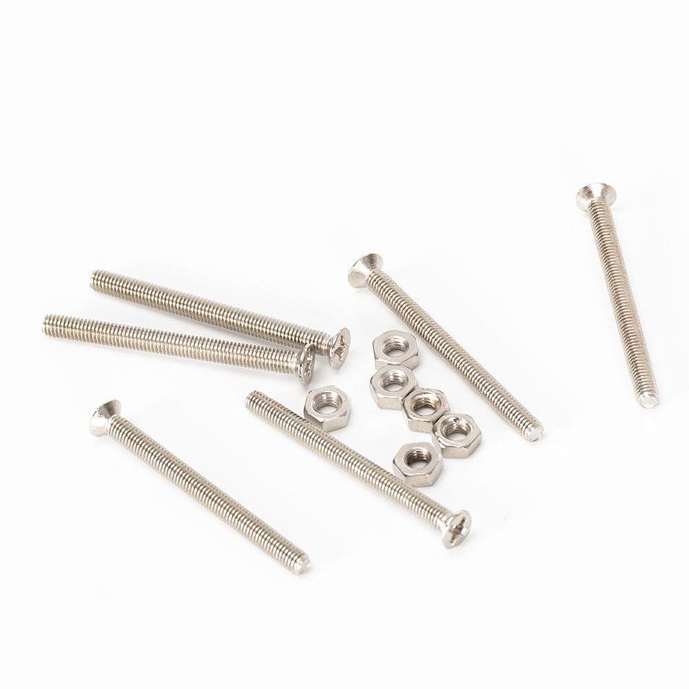 Tronxy 3D Printer 6PCS M3 Adjusting Screws Nuts Heat Bed Leveling Knob Parts with Silicone Solid Spacer 3D Printers Print Platform Screw Calibration Accessories - Tronxy 3D Printer - Best 3D Printer for Beginners