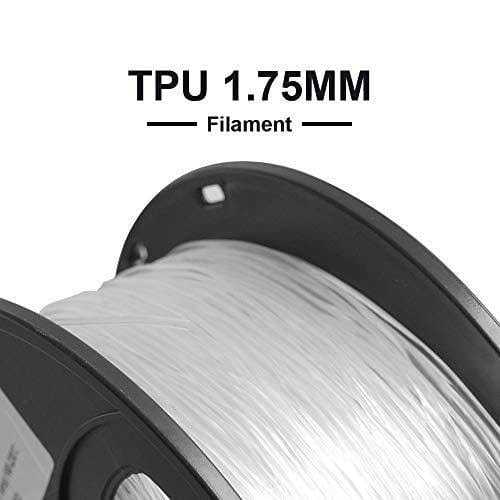 Tronxy 3D Printer Flexible TPU 3D Printers Filament, 1.75mm, Color Transparent TPU