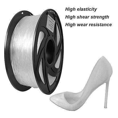 Tronxy 3D Printer Flexible TPU 3D Printers Filament, 1.75mm,Color Transparent TPU - Tronxy 3D Printer - Best 3D Printer for Beginners