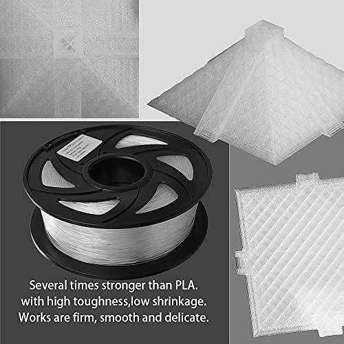 Tronxy 3D Printer Flexible TPU 3D Printers Filament, 1.75mm,Color Transparent TPU - Tronxy 3D Printer - Best 3D Printer for Beginners