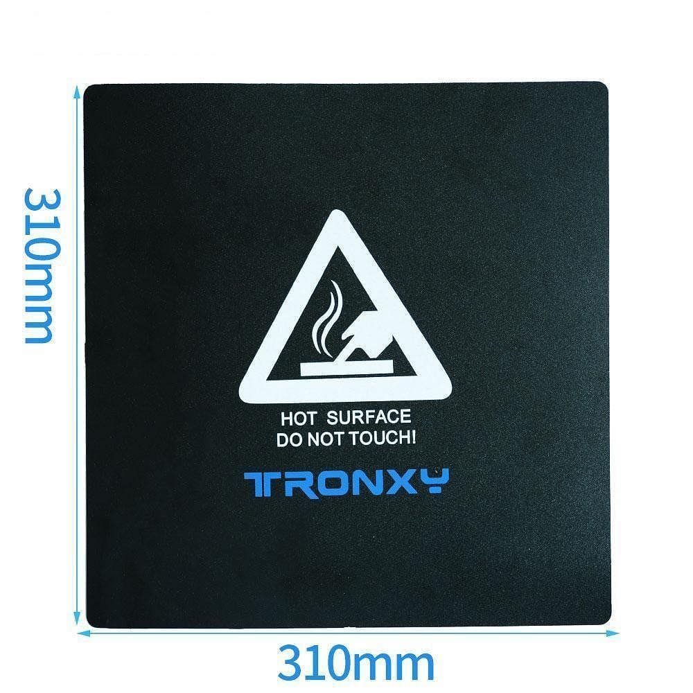 Tronxy 3D Printer Heated Bed Sticker (Black Sticker for Heated Bed Plate) - Tronxy 3D Printer - Best 3D Printer for Beginners