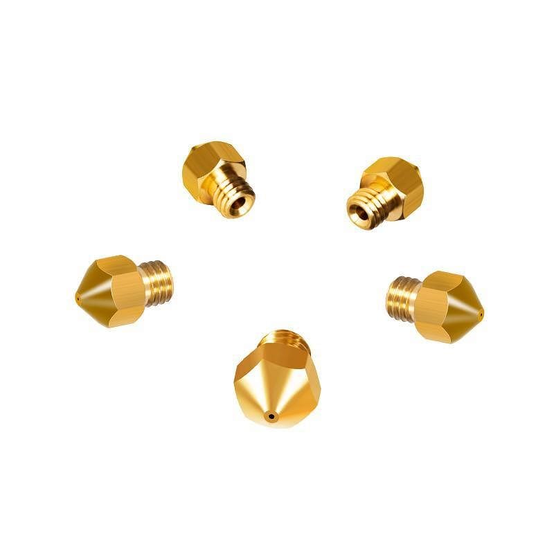 Tronxy 3D Printer MK8 Copper Nozzle with Extruder Nozzle Size 0.2mm 0.3mm 0.4mm (5pcs) - Tronxy 3D Printer - Best 3D Printer for Beginners