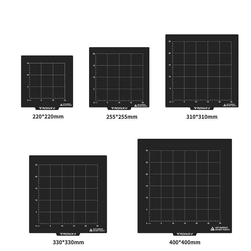 Tronxy 3D Printer Magnetic Sticker Flexible with Steel Build Plate –