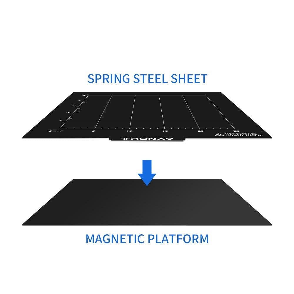 Tronxy 3D Printer Magnetic Sticker Flexible with Steel Build Plate - Tronxy 3D Printer - Best 3D Printer for Beginners