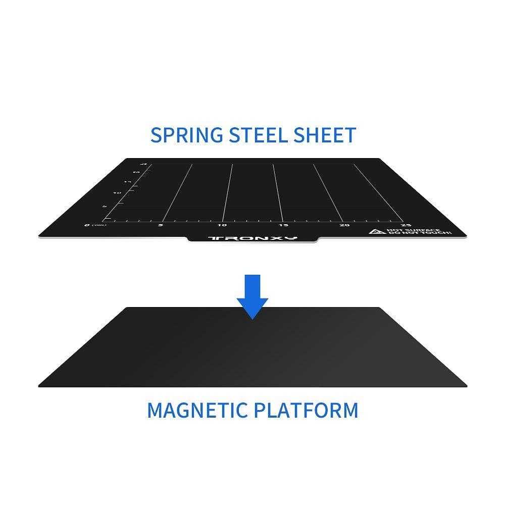 Tronxy 3D Printer Magnetic Sticker Flexible with Steel Build Plate - Tronxy 3D Printer - Best 3D Printer for Beginners