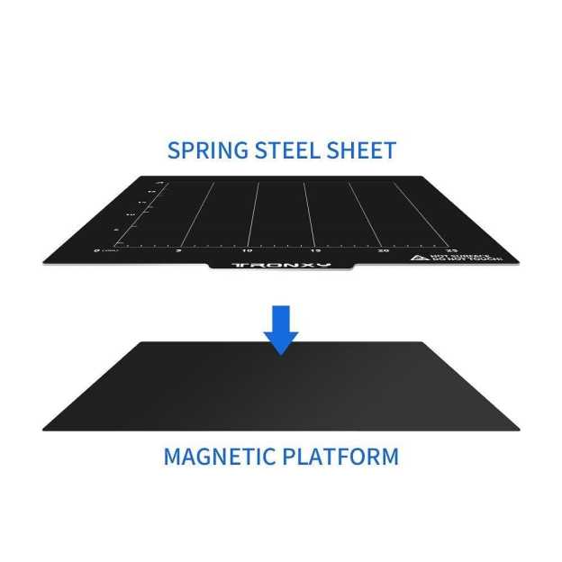 Tronxy 3D Printer Magnetic Sticker Flexible with Steel Build Plate - Tronxy 3D Printer - Best 3D Printer for Beginners