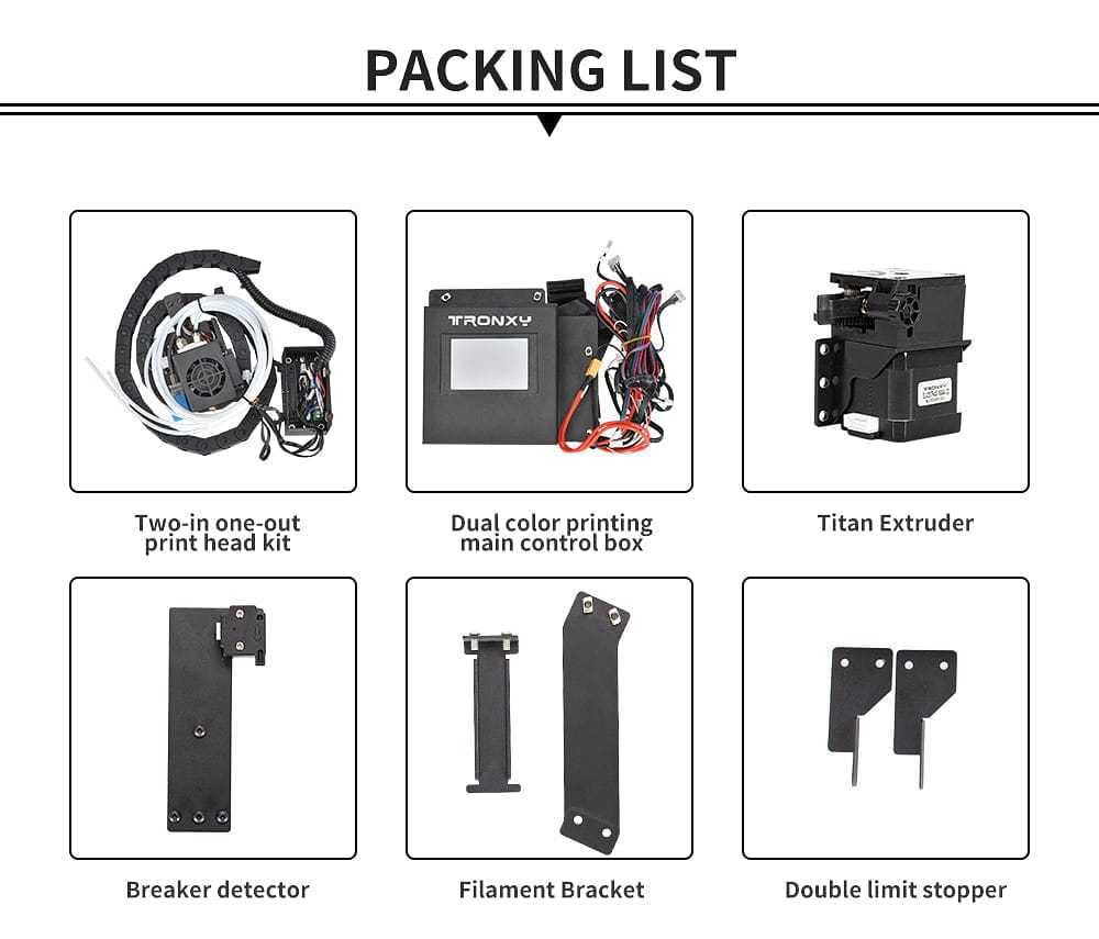 Tronxy 3D Printer PRO-2E Upgrade Kits for X5SA-500 PRO to X5SA-500 PRO-2E