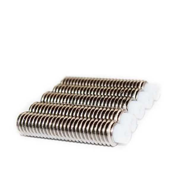 Tronxy 3D Printer Parts Teflon Throat Steel Extruder Nozzle (5 PCS)