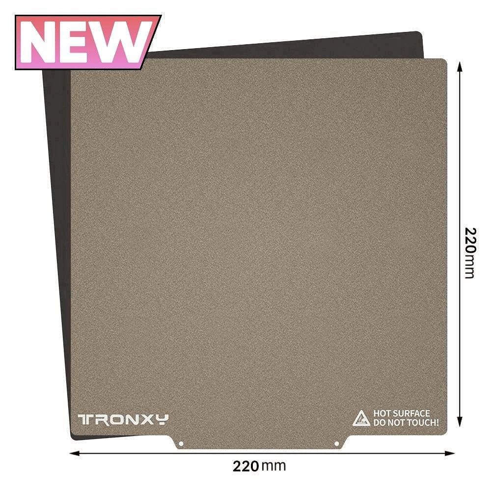 Tronxy 3D Printer Removal Spring Steel PEI Sheet Build Plate Magnetic Base Hot Bed Sticker 220/255/310/330/400/500/600mm