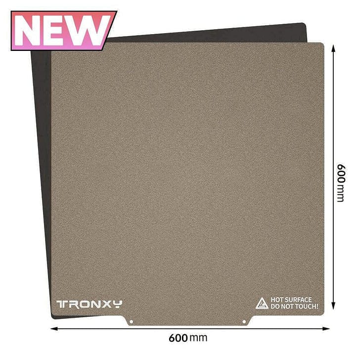 Tronxy 3D Printer Removal Spring Steel PEI Sheet Build Plate Magnetic Base Hot Bed Sticker 220/255/310/330/400/500/600mm