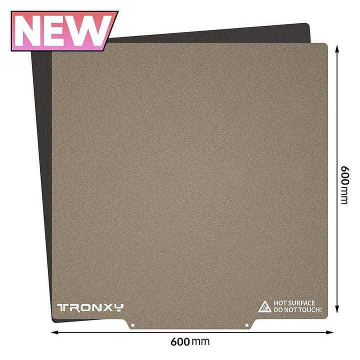 Tronxy 3D Printer Removal Spring Steel PEI Sheet Build Plate Magnetic Base Hot Bed Sticker 220/255/310/330/400/500/600mm