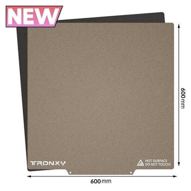 Tronxy 3D Printer Removal Spring Steel PEI Sheet Build Plate Magnetic Base Hot Bed Sticker 220/255/310/330/400/500/600mm