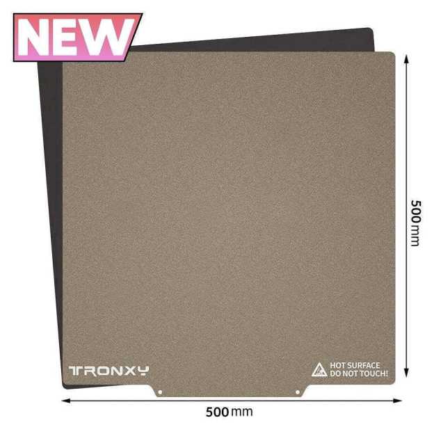 Tronxy 3D Printer Removal Spring Steel PEI Sheet Build Plate Magnetic Base Hot Bed Sticker 220/255/310/330/400/500/600mm