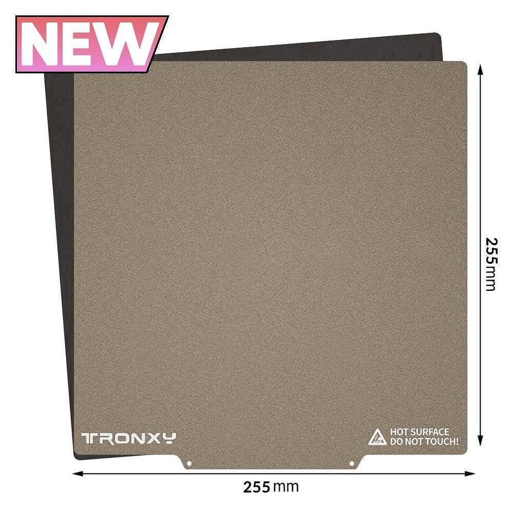 Tronxy 3D Printer Removal Spring Steel PEI Sheet Build Plate Magnetic Base Hot Bed Sticker 220/255/310/330/400/500/600mm