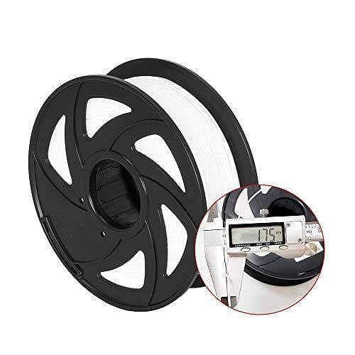 Tronxy 3D Printer White PLA 3D Printing Filament 1.75 mm, 2.2 LBS (1KG)