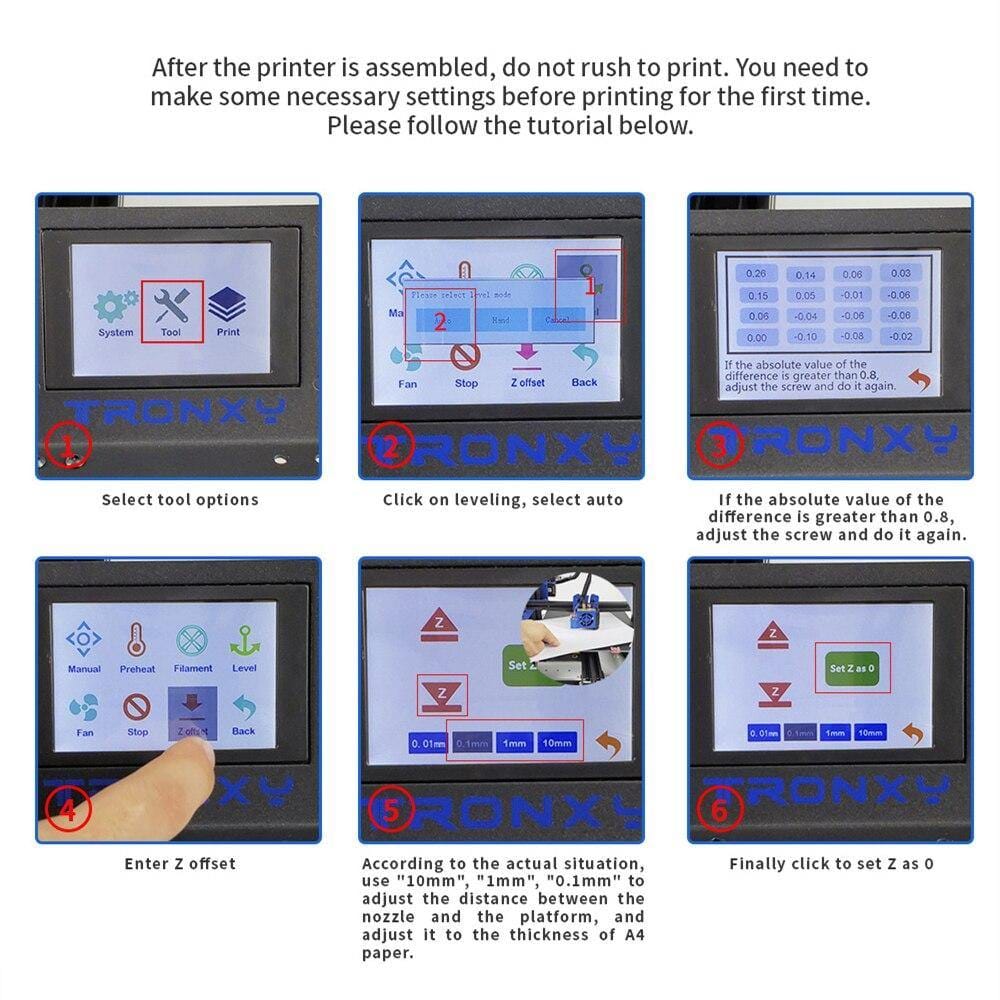 Tronxy 3D Printing Smart Controller Display 3.5 inch Touch Screen 3D Printer Parts and Accessories Suitable for XY-2 PRO/X5SA/X5SA-400/X5SA-500