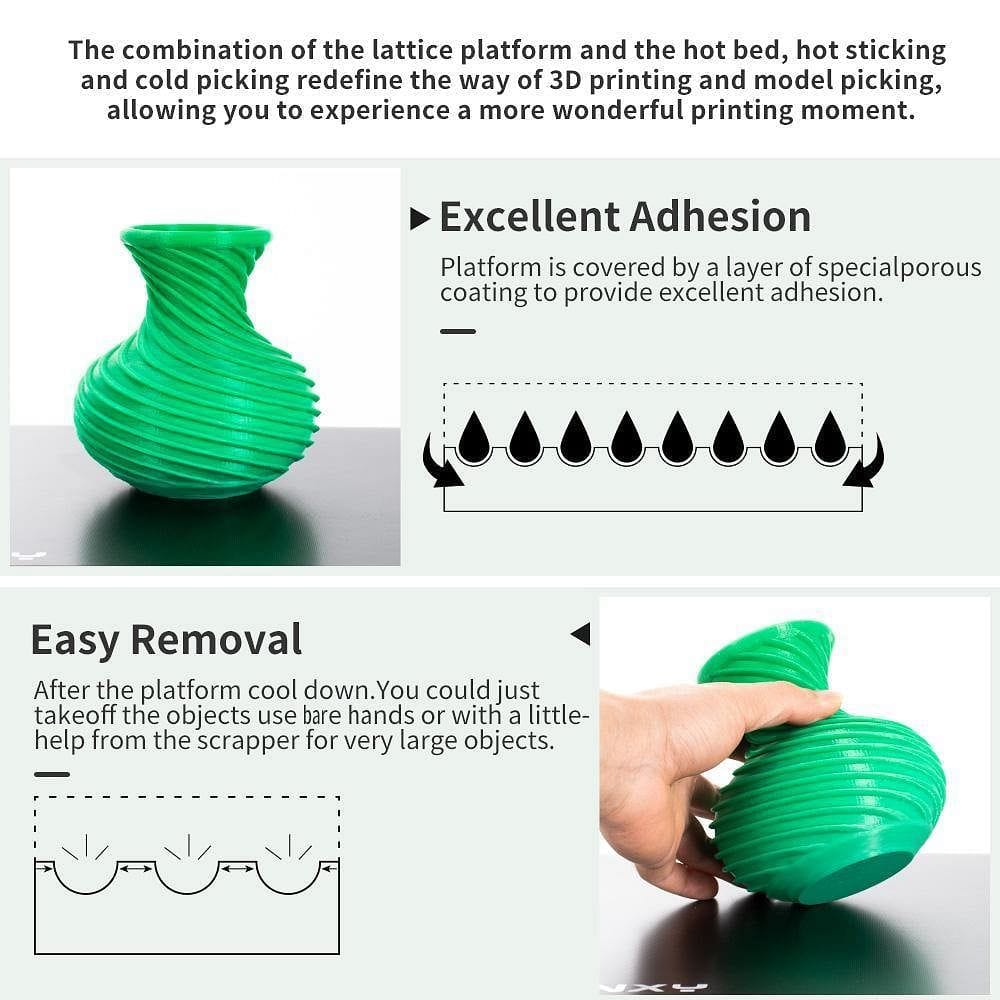 Tronxy Black TR Auto Leveling Sensor + Lattice Glass Plate for X5SA-500 X5SA-600 Series 3D Printer