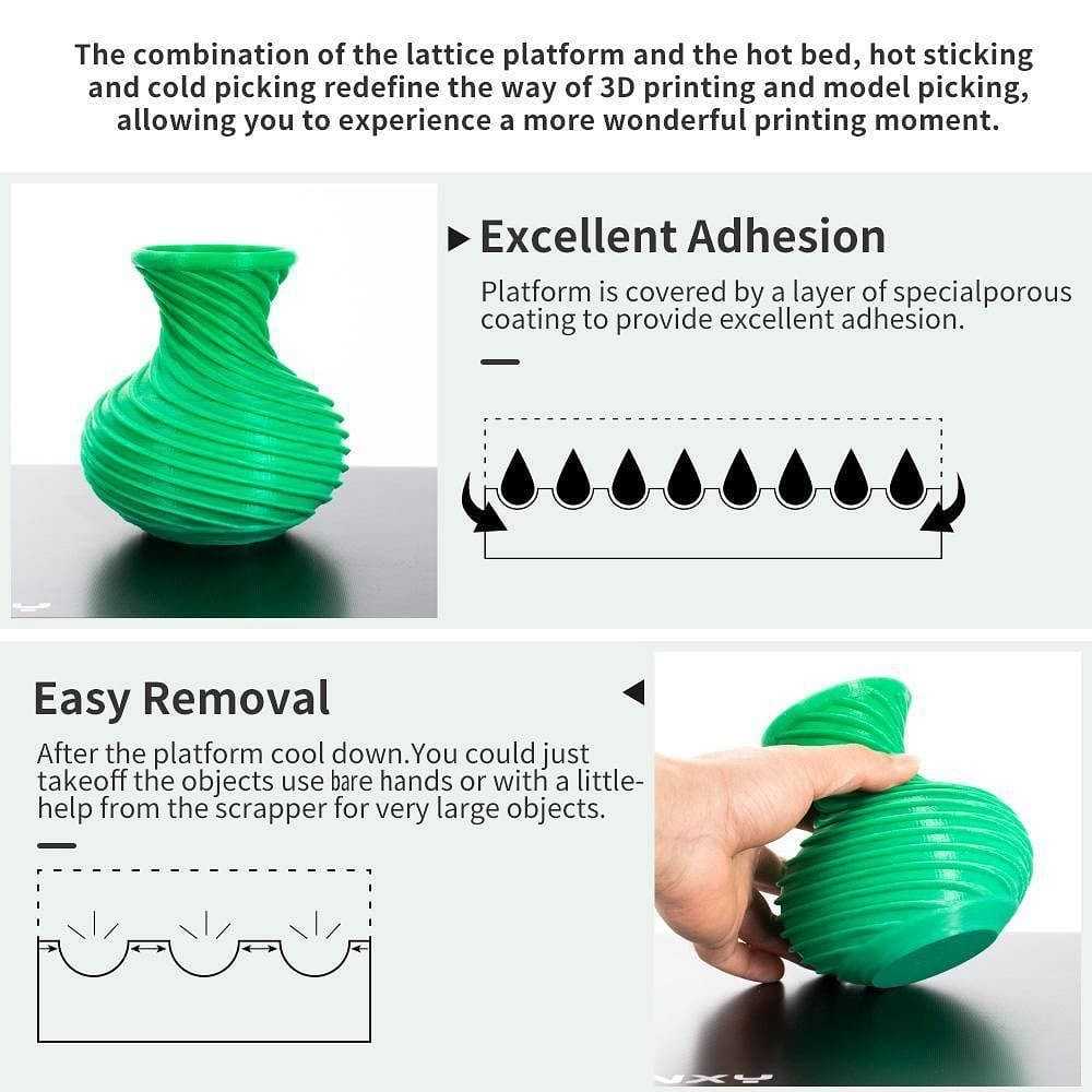 Tronxy Black TR Auto Leveling Sensor + Lattice Glass Plate for X5SA-500 X5SA-600 Series 3D Printer