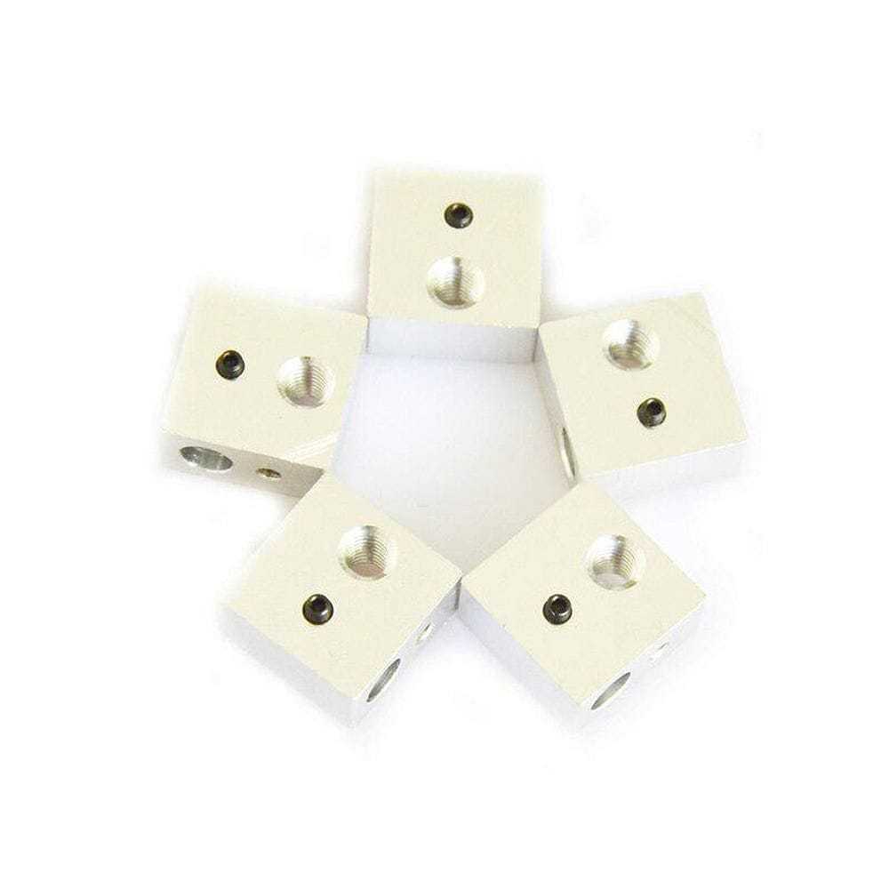 Tronxy DIY 3D Printer Parts Heated Block Use for 3D Printer Extruder Heating (5 Pieces)