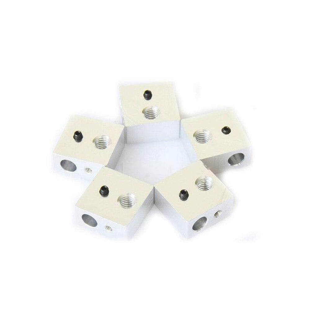 Tronxy DIY 3D Printer Parts Heated Block Use for 3D Printer Extruder Heating (5 Pieces)
