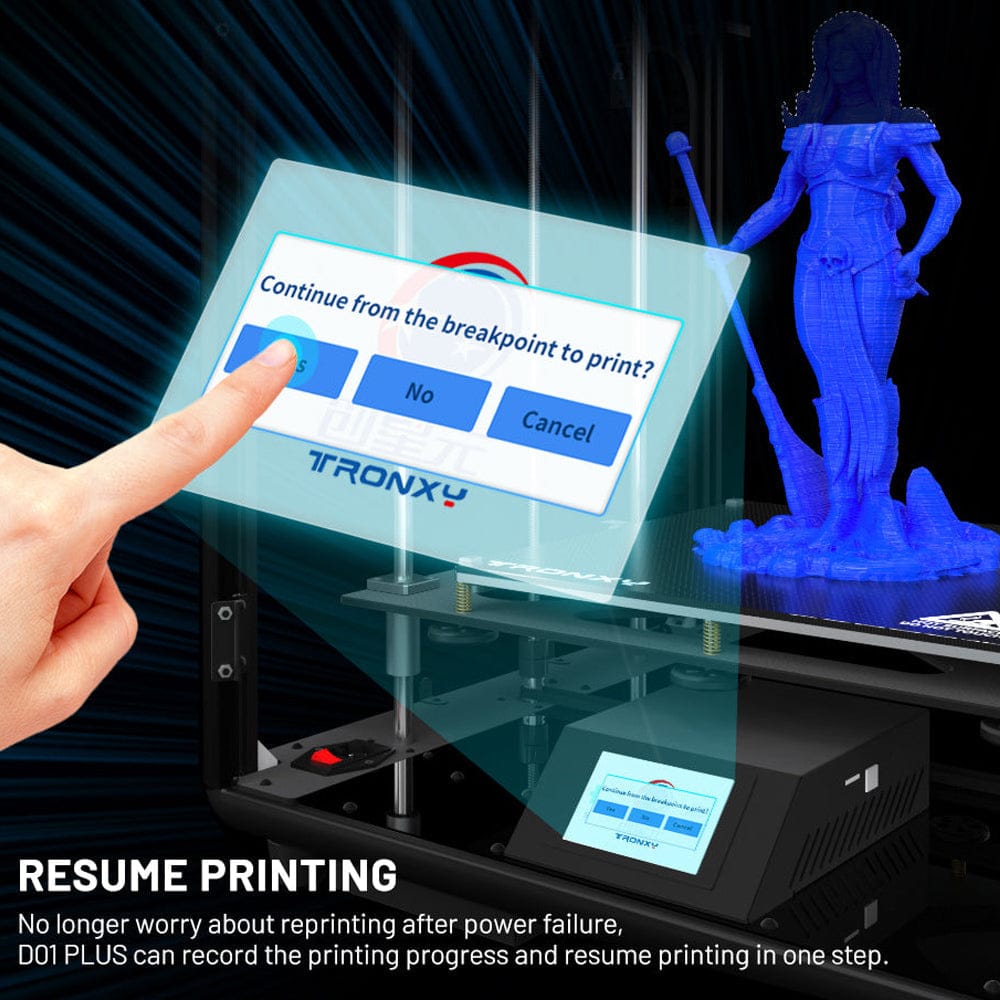 Tronxy D01 PLUS GUARD CoreXY Structure Integrated Enclosure 3D Printer DIY Kit 330x330x400mm