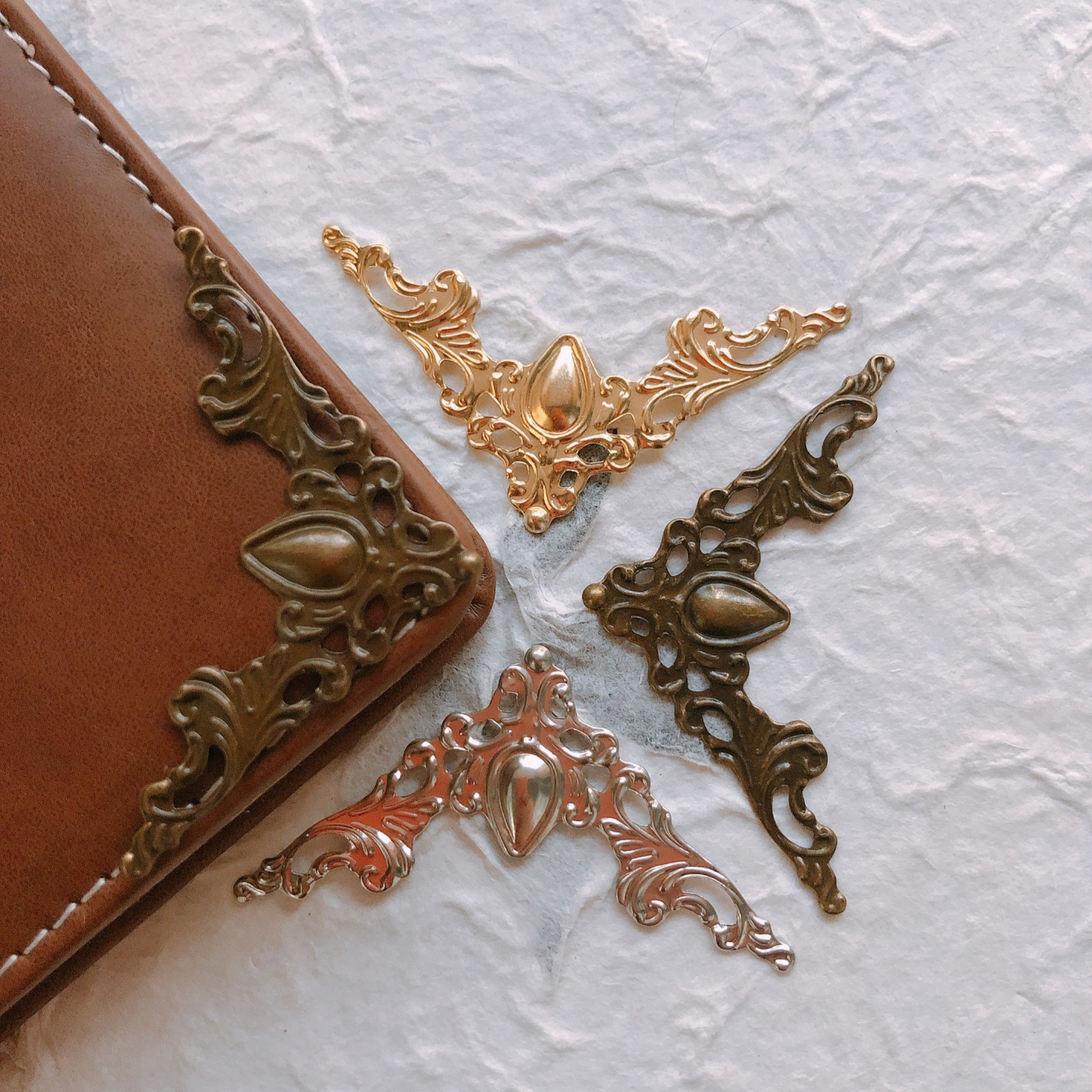 Metal Thin Edge Corner Patch Book Corner Protector-JournalTale