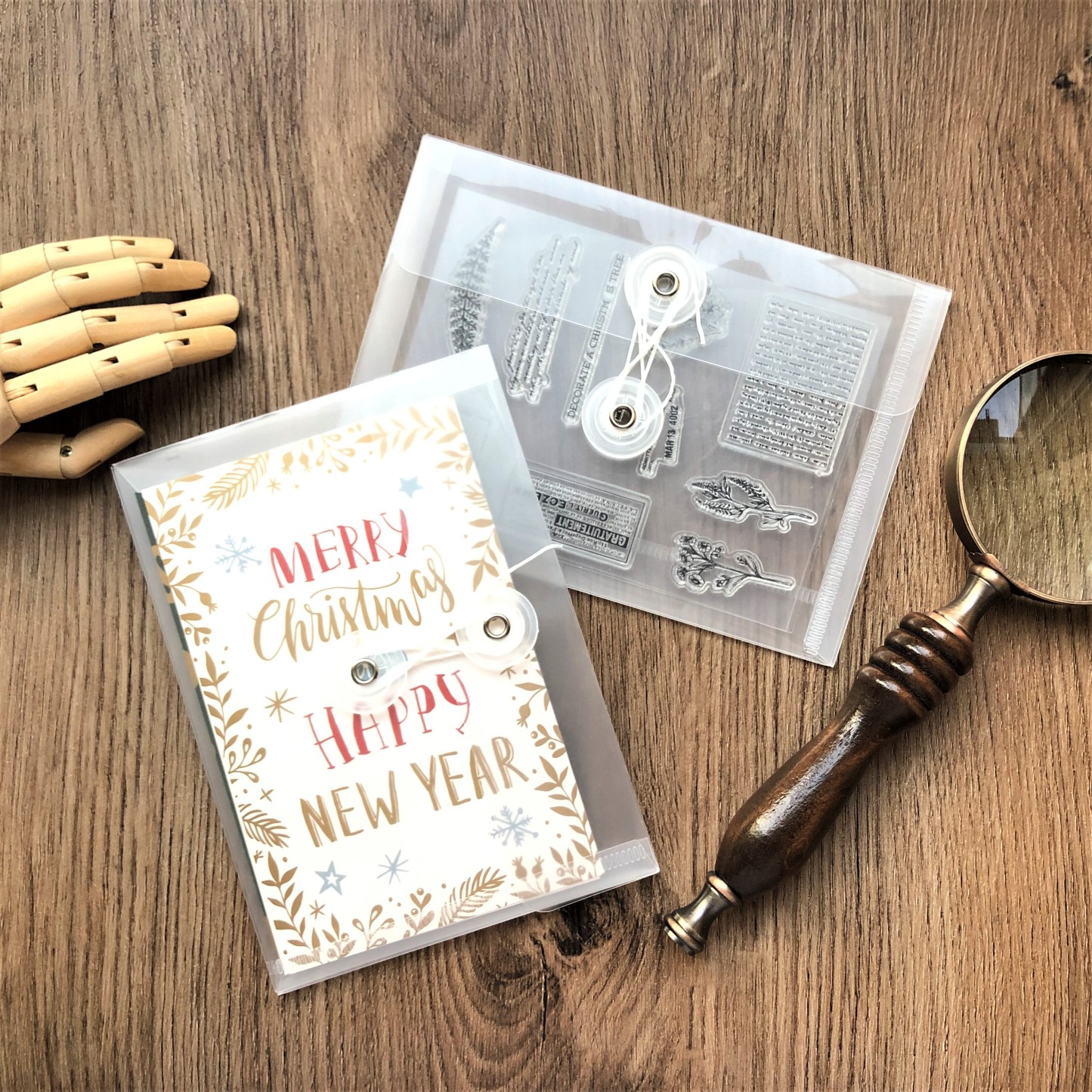 4pcs Waterproof Retro Stickers Crafts Storage Bags-JournalTale
