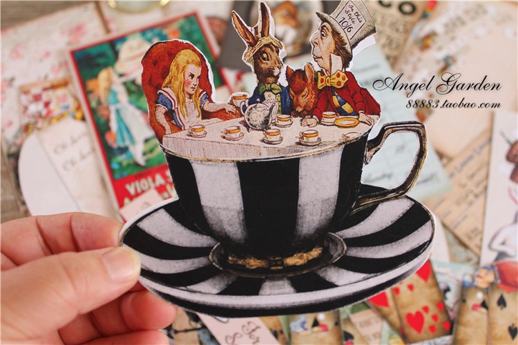 Alice in Wonderland Material Pack Junk journal-JournalTale