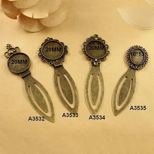 Vintage Bookmark Antique Bronze Paper Clip Handmade DIY Jewelry Accessories-JournalTale