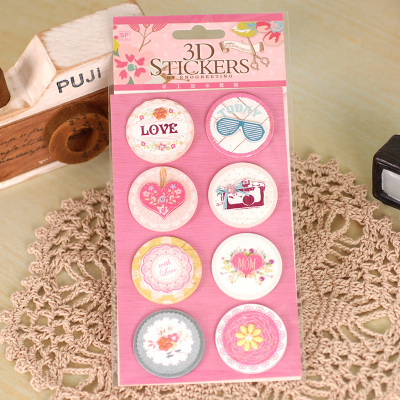 12patterns 3D Scrapbooking High Quality Paper Stickers-JournalTale