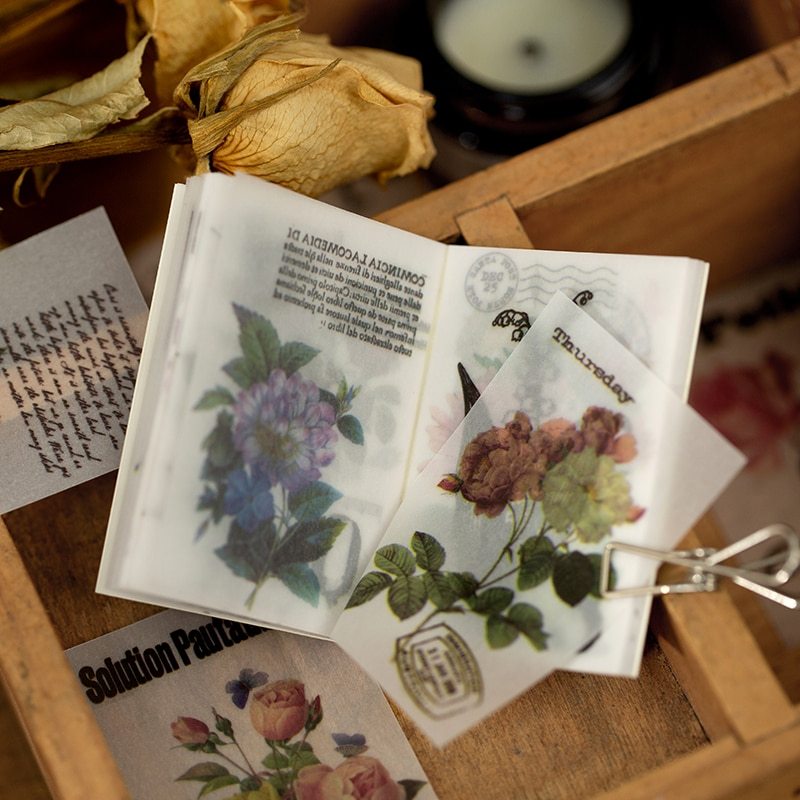 50pcs/pack Vintage Translucent Material Paper-JournalTale