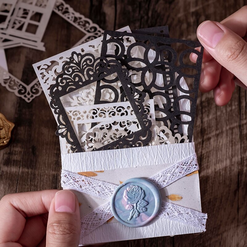 20 pcs Creativity Hollow out Decorative paper Diy collage-JournalTale