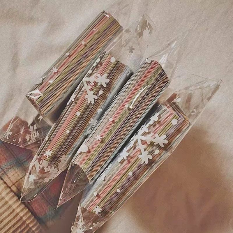 150pcs rainbow color printed texture Scrapbooking-JournalTale