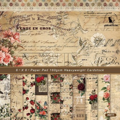 12 Sheets Vintage Plant Collections Scrapbooking Material Papers-JournalTale