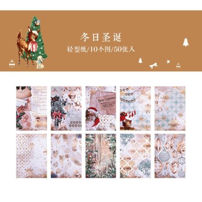30pcs/lot Memo Pads Material Paper Merry Christmas Paper-JournalTale