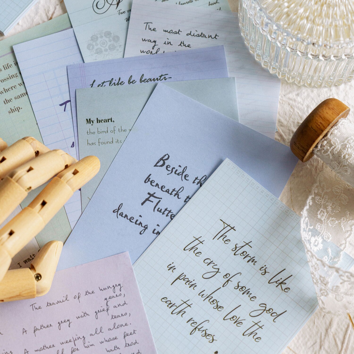 50pcs/lot Memo Pads Material Paper Vintage Paper-JournalTale