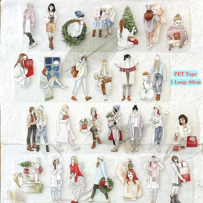 1 Loop Autumn Dreams Girl Washi PET Tape-JournalTale