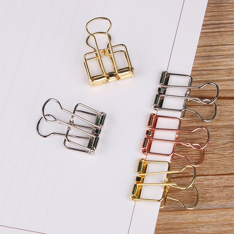 5Pcs Binder Clips Paper Clip Metal Clips-JournalTale