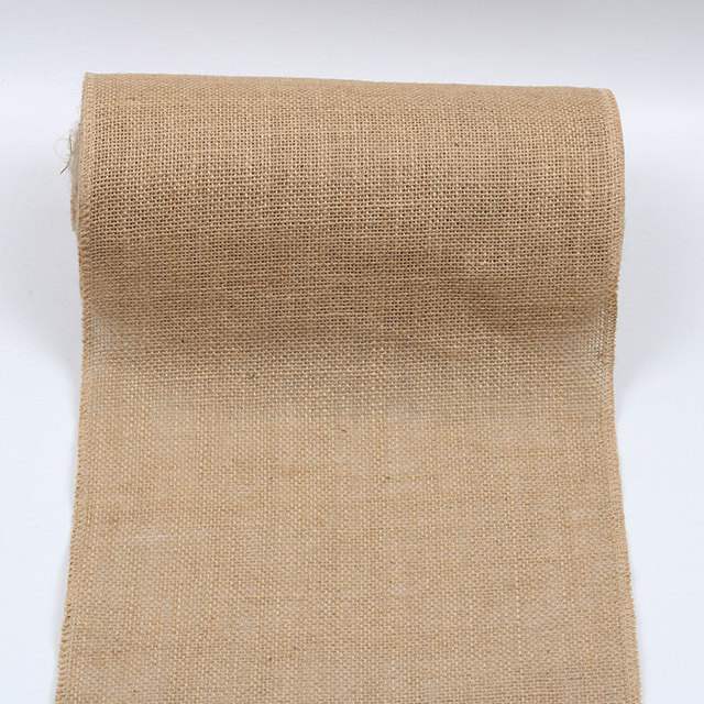 2M 5CM Natural Jute Burlap Rolls with Lace-JournalTale