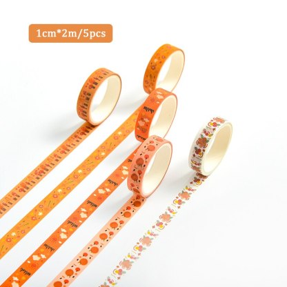 5pcs/set 10mmx2m Simple Grids Series Cute Washi Tape-JournalTale
